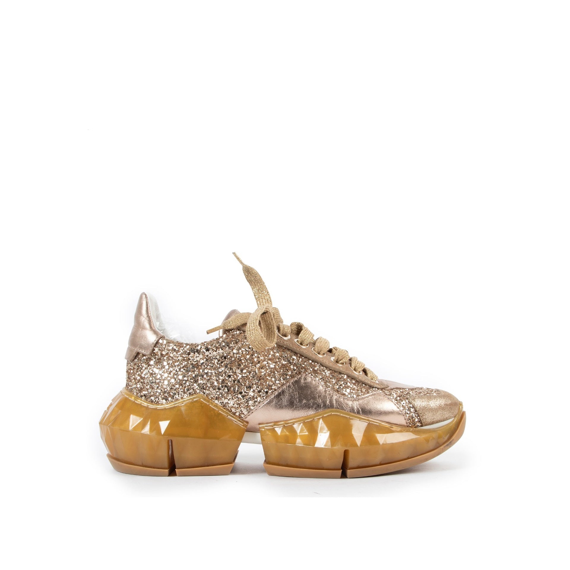Jimmy Choo OUTLET | Jimmy Choo Glitter Leather Sneakers im SALE