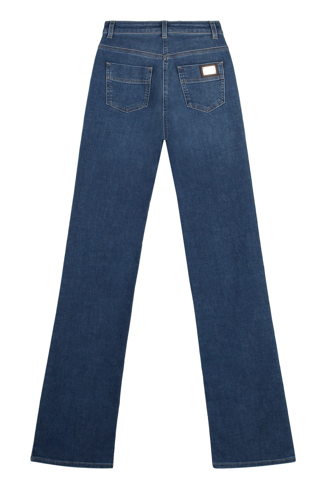 Elisabetta Franchi-OUTLET-SALE-High-rise flared jeans-ARCHIVIST