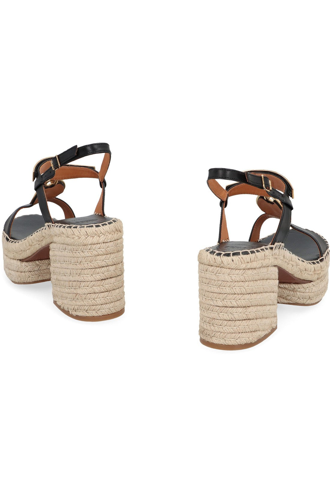 Chloé-OUTLET-SALE-Leather espadrille sandals-ARCHIVIST