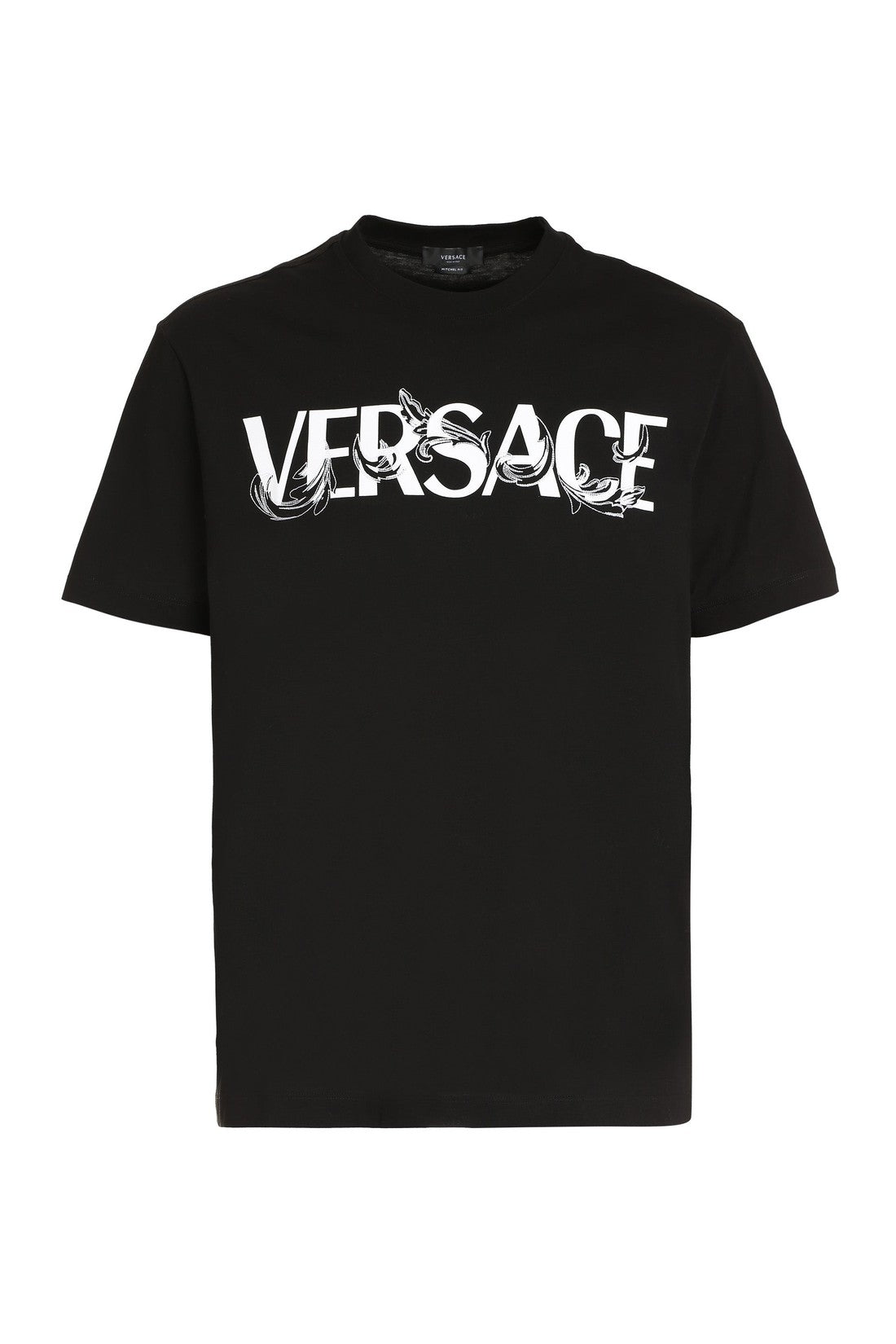 Versace-OUTLET-SALE-Logo printed cotton T-shirt-ARCHIVIST