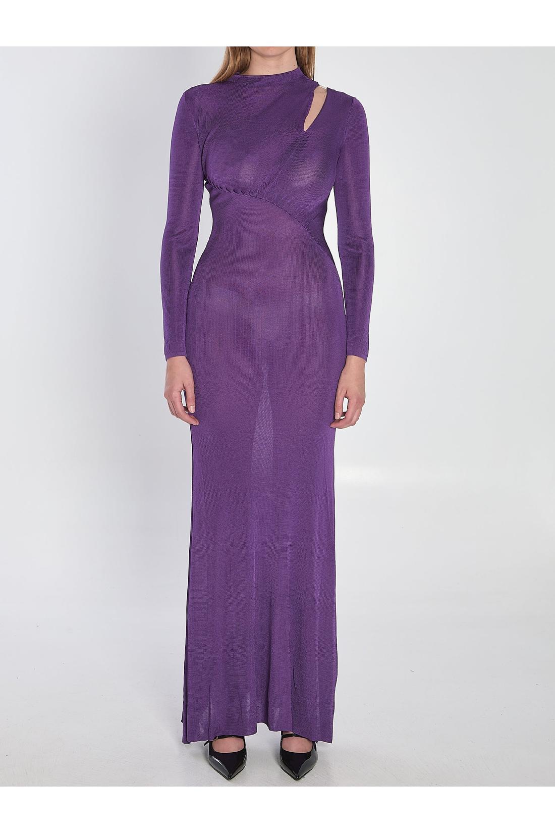 Self Portrait OUTLET | Long dress with cut-out in SALE