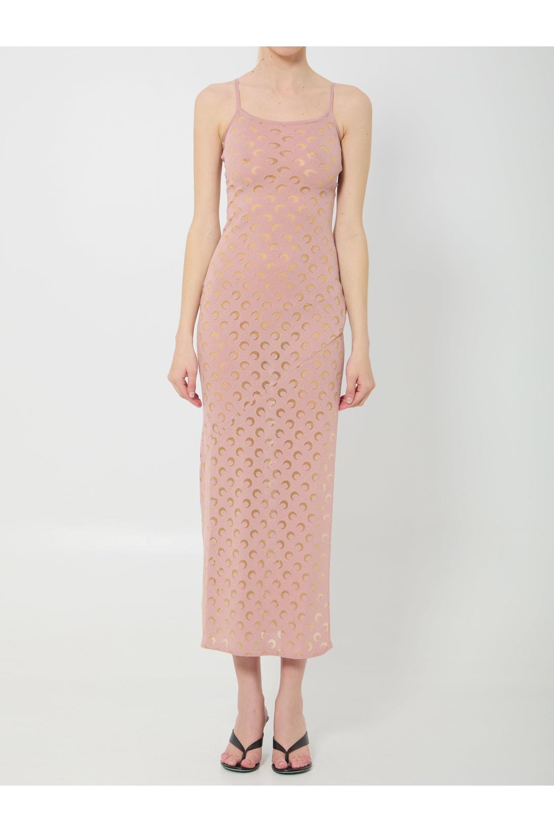 Marine Serre OUTLET | Moon Devore maxi dress im SALE