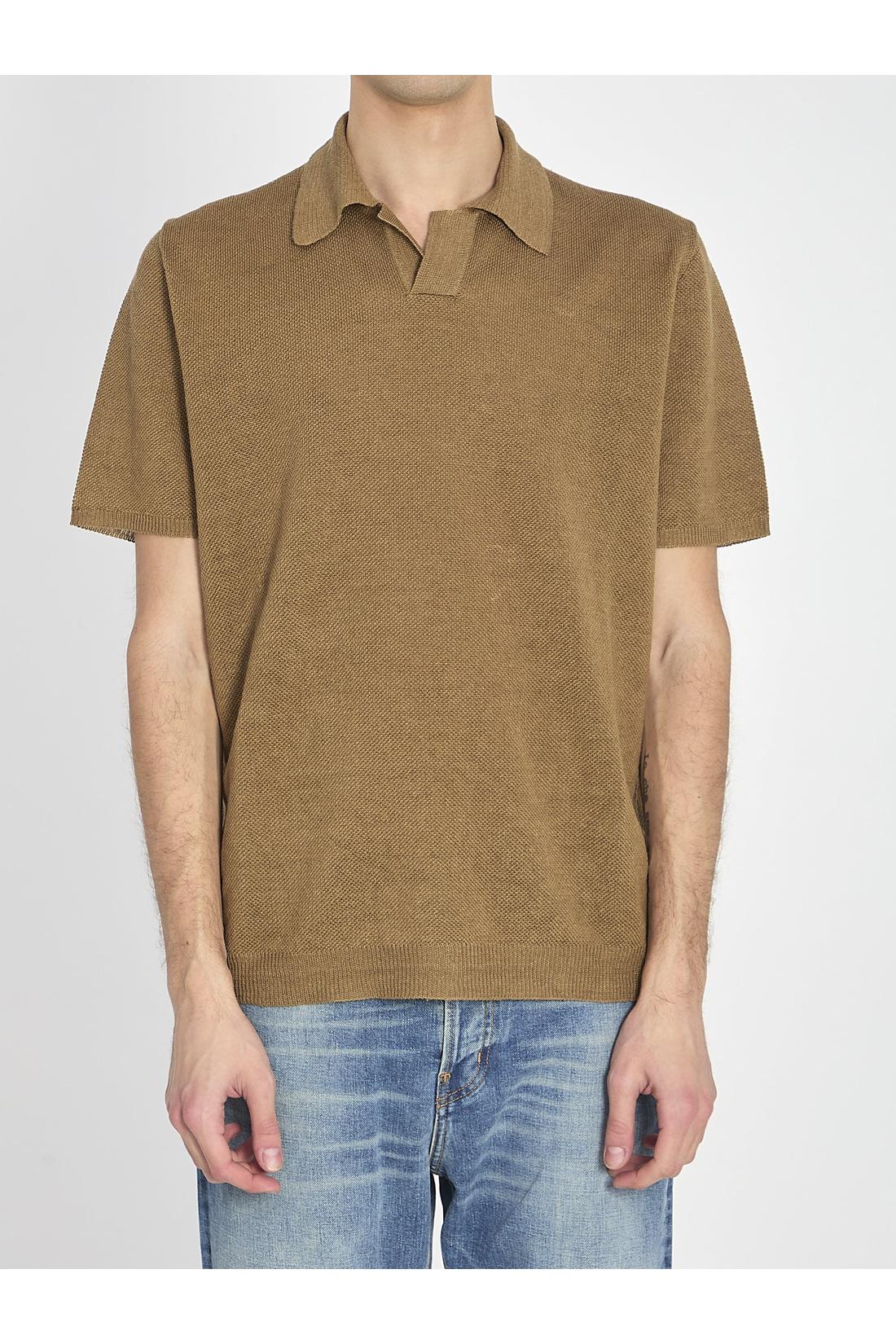 Roberto Collina OUTLET | Polo shirt in linen im SALE | ARCHIVIST