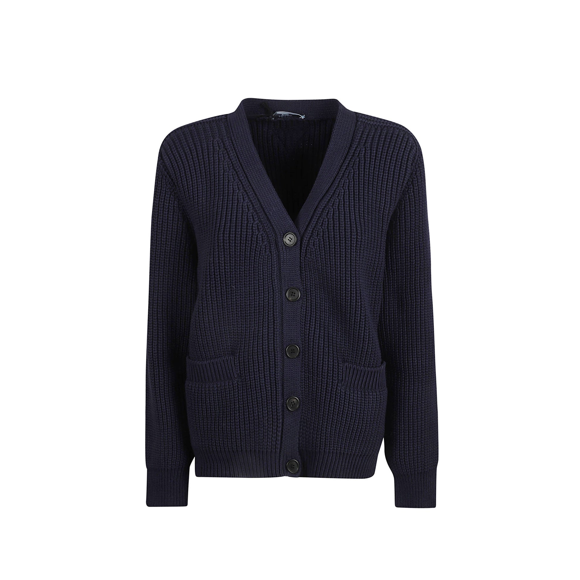 PRADA-Outlet-Sale-Prada Cotton Cardigan-WOMEN CLOTHING-BLUE-40-ARCHIVIST