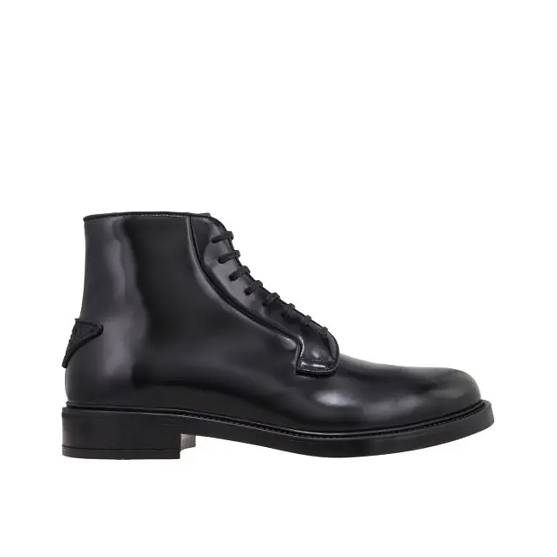 PRADA-Outlet-Sale-Prada Leather Lace-Up Boots-MEN SHOES-BLACK-43-ARCHIVIST