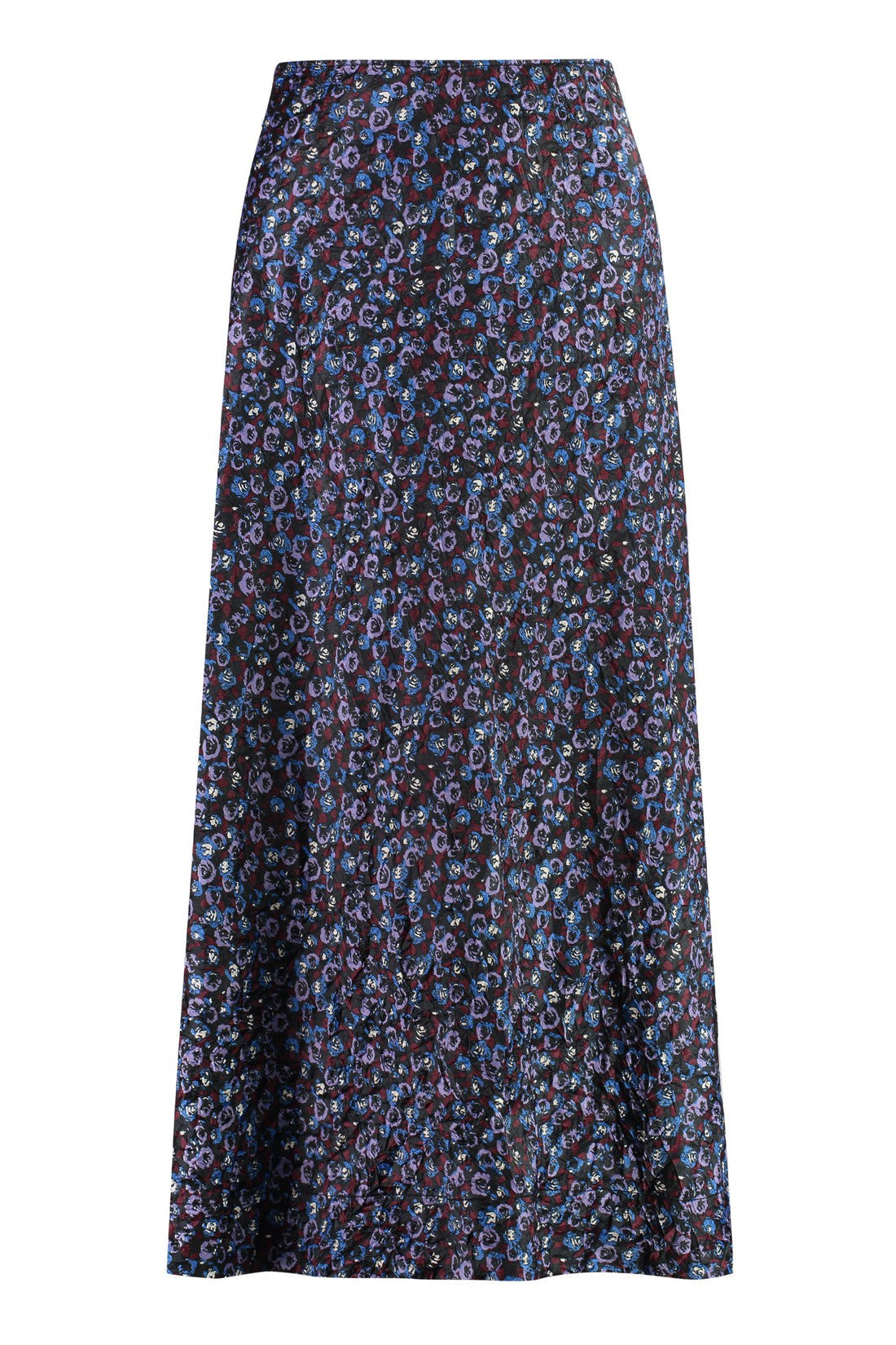 GANNI-OUTLET-SALE-Printed satin skirt-ARCHIVIST