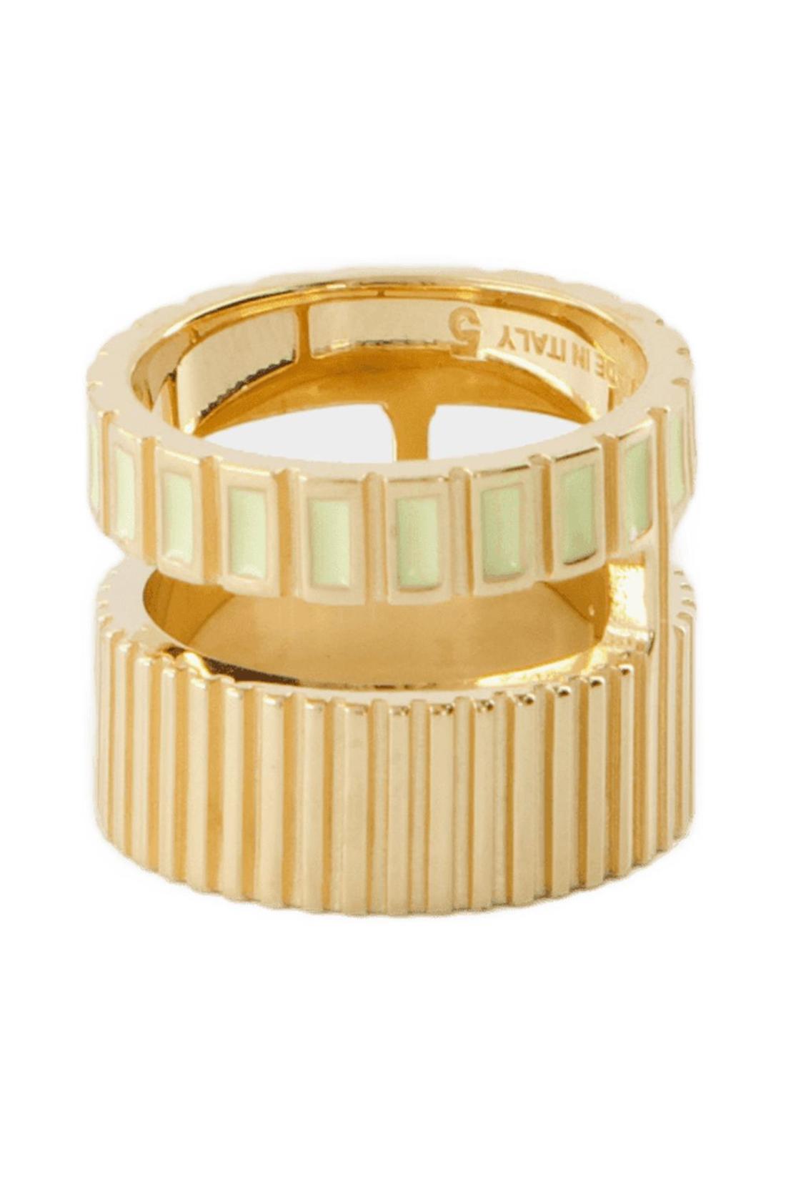 Slot  Ring - Ivi - Egg Shell - Or