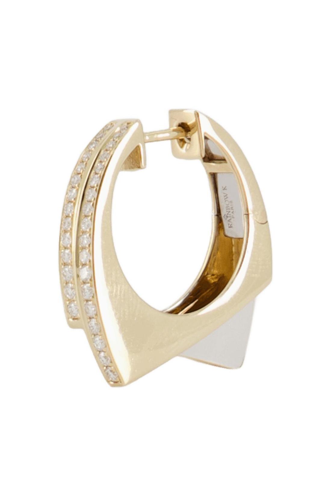 Handcuff Earring - Rainbow K - 9K Gold - Yellow