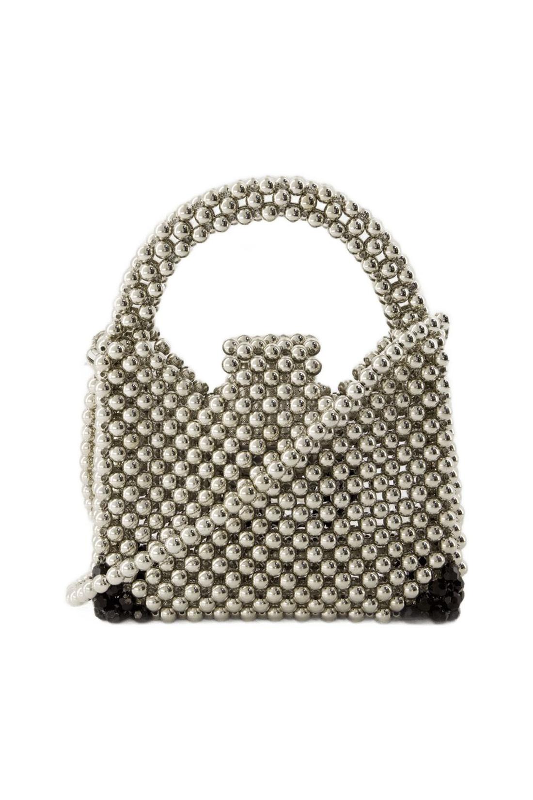 Perlenhandtasche - Germanier - Perlen - Silber