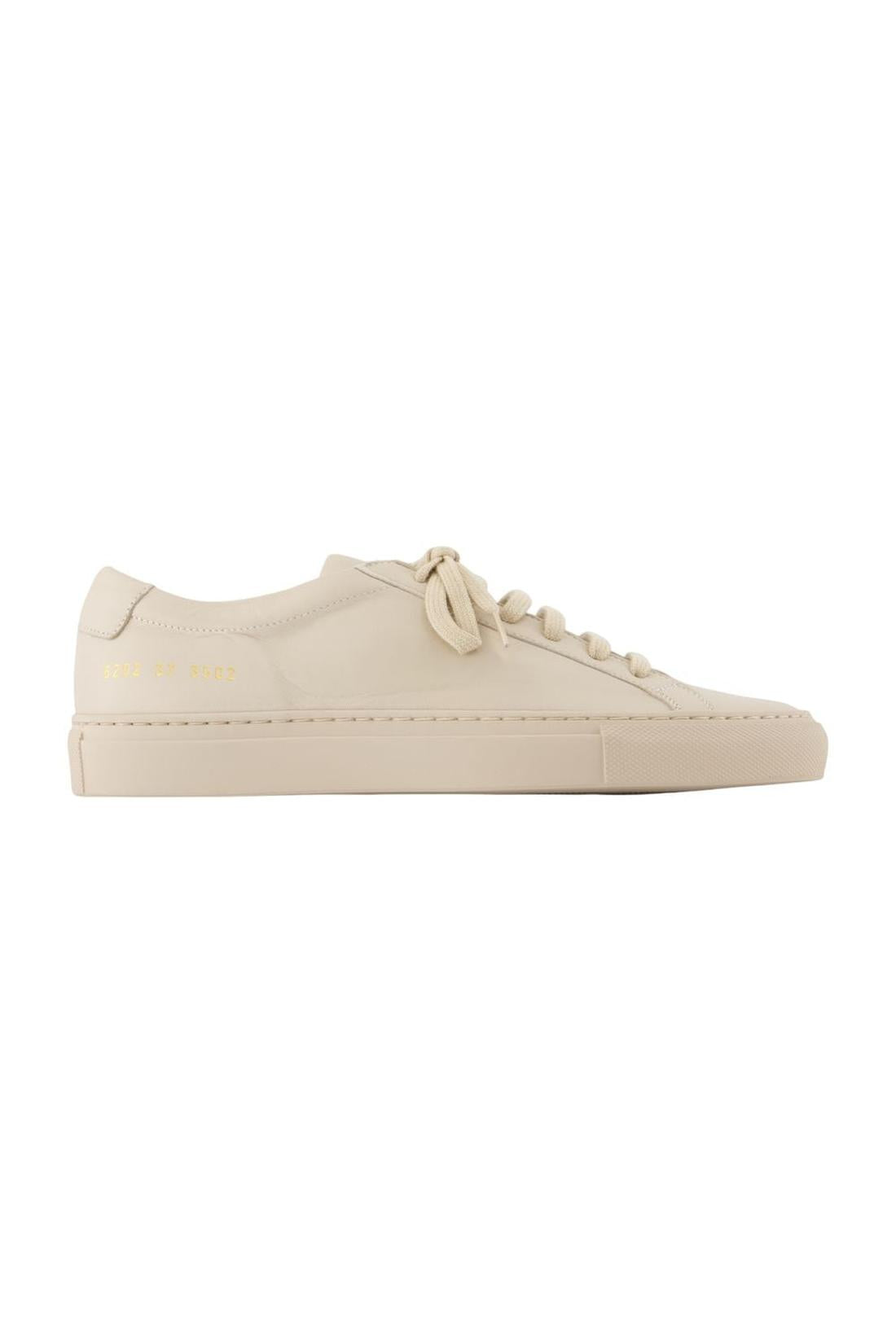 Common Projects-Sneakers Achilles S - COMMON PROJECTS - Leder - Beige-Sneaker-Black-Deal-Outlet-by-ARCHIVIST