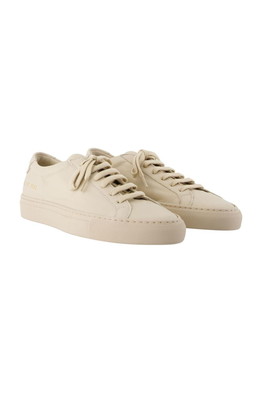Common Projects-Sneakers Achilles S - COMMON PROJECTS - Leder - Beige-Sneaker-Black-Deal-Outlet-by-ARCHIVIST