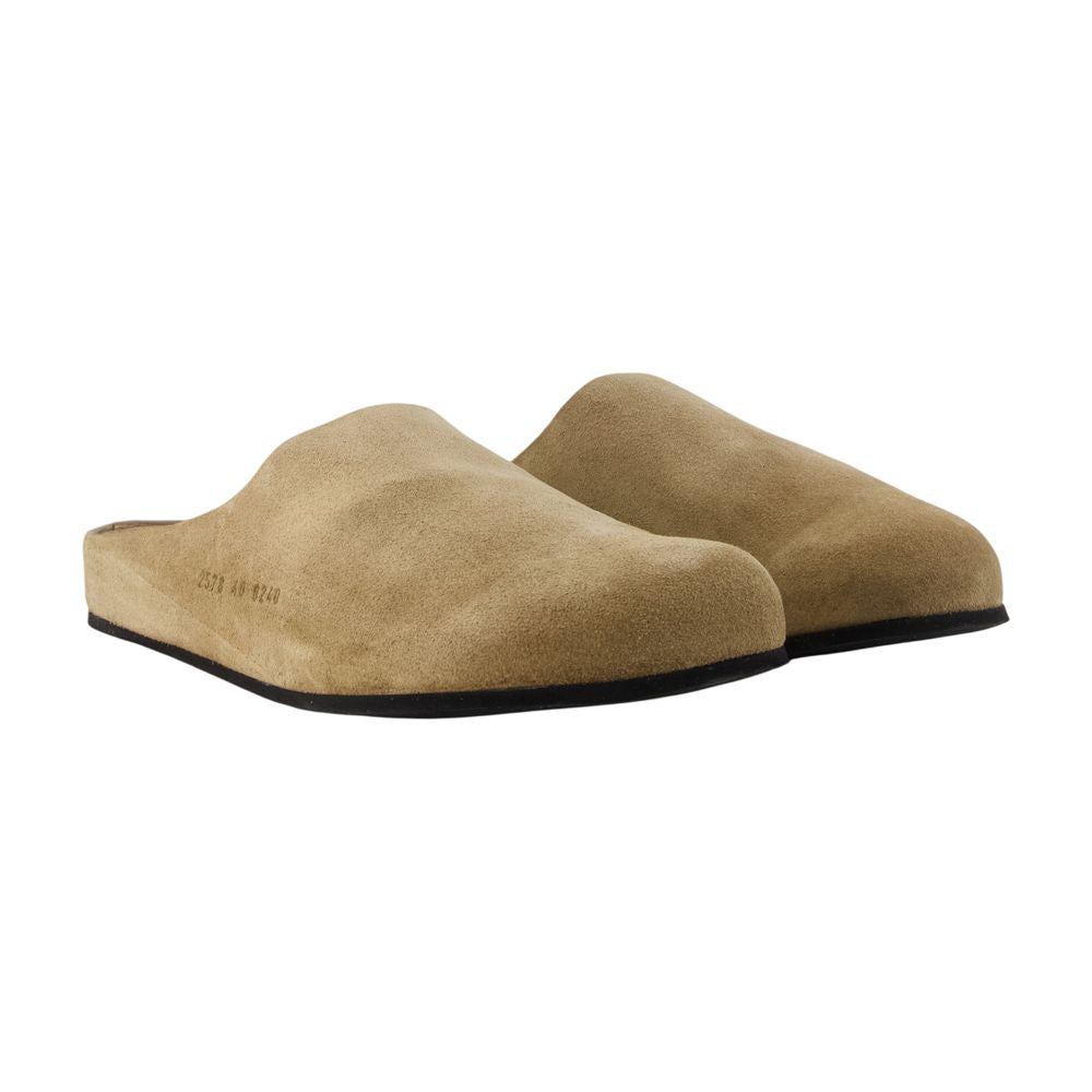 Clog Pantoletten - COMMON PROJECTS - Leder - Beige