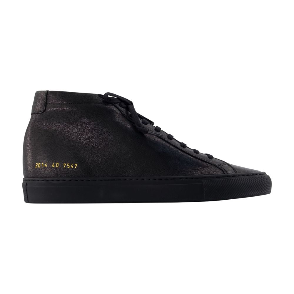 Sneakers Achilles Mid Premium – COMMON PROJECTS – Leder – Schwarz