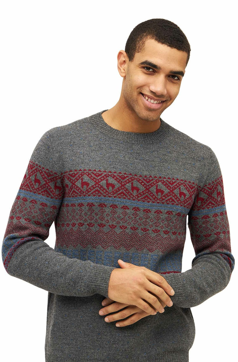 Verdancia-Apu Kuntur - Alpaka Pullover Herren NEVADA – Norweger-Stil aus Baby Alpaka-Pullover-Black-Deal-Outlet-by-ARCHIVIST