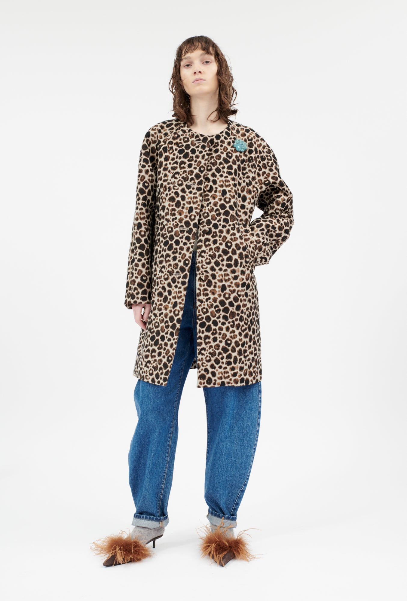 Snow Leopard Mantel, Myrrh-Jacken & Mäntel-Odeeh-OUTLET-34-Myrrh-ARCHIVIST-ARCHIVE-SALE