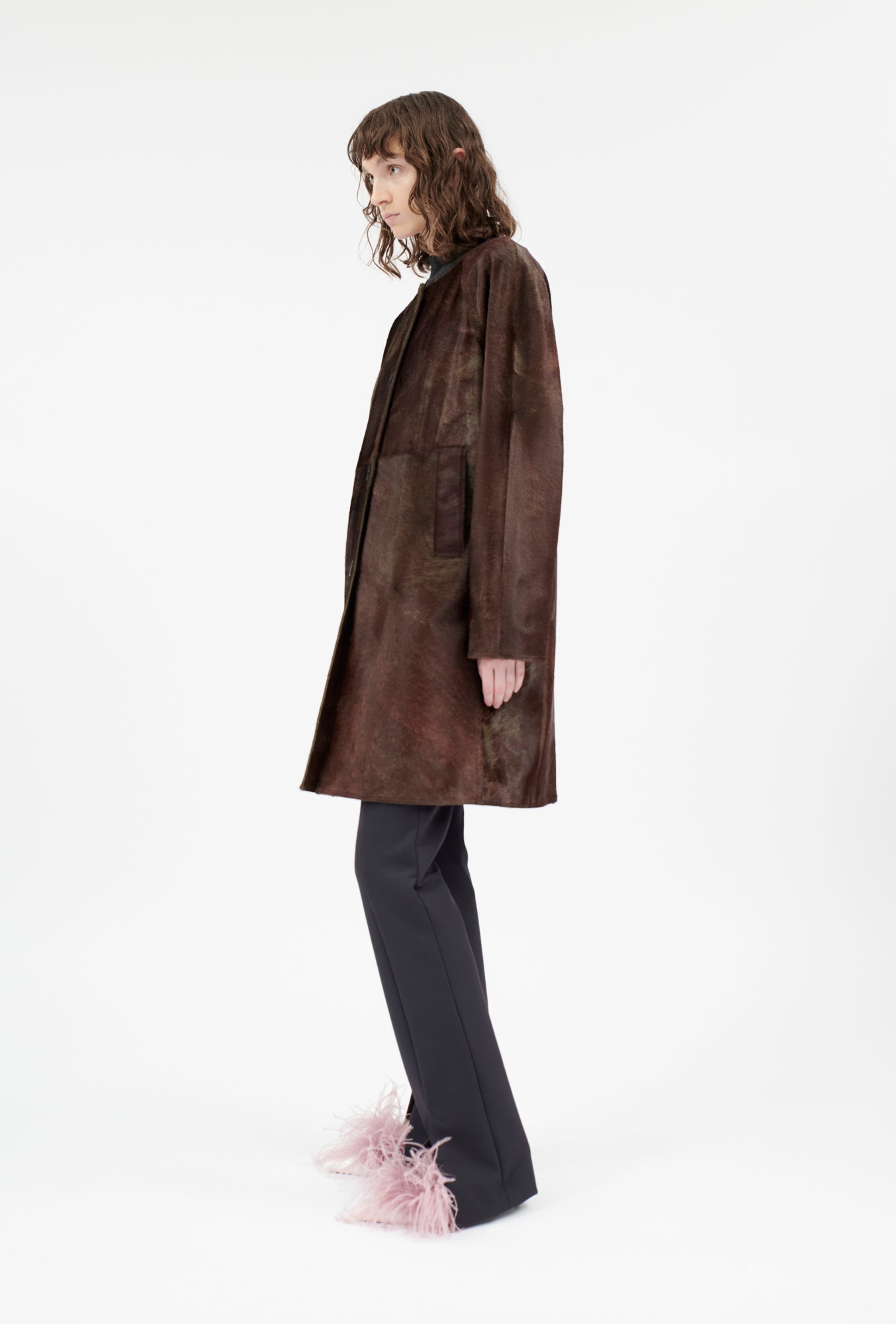 Cavallino Irregular Dyed Jacke, Tundra