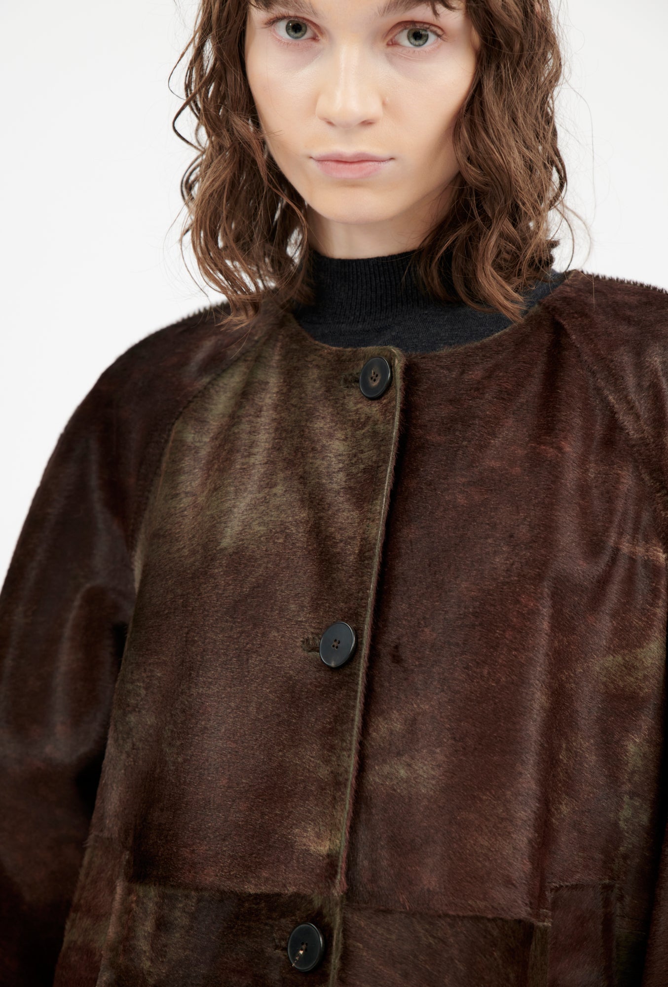 Cavallino Irregular Dyed Jacke, Tundra