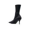 Balenciaga-Balenciaga 'Knife' Heeled Ankle Boots-WOMEN SHOES-Black-Deal-Outlet-by-ARCHIVIST
