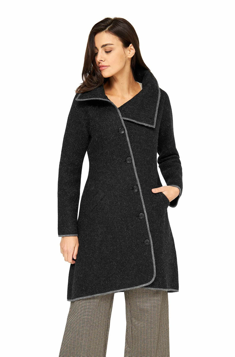 Verdancia-Apu Kuntur - Alpaka Mantel ASI – Damen Wollmantel aus Alpaka & Wolle-Mantel-Black-Deal-Outlet-by-ARCHIVIST