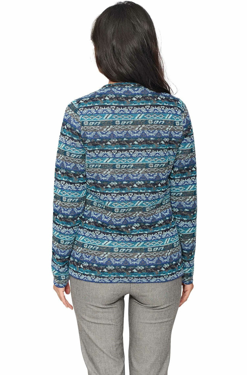 Verdancia-Apu Kuntur - Alpaka Strickjacke TAMIA – Jacquard-Cardigan aus 100% Baby Alpaka-Strickjacke-Black-Deal-Outlet-by-ARCHIVIST