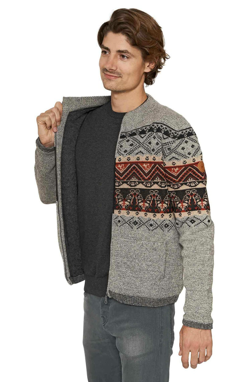 Verdancia-Apu Kuntur - Alpaka Strickjacke FIESTA – Herren-Jacke aus 100% Baby Alpaka-Jacke-Black-Deal-Outlet-by-ARCHIVIST