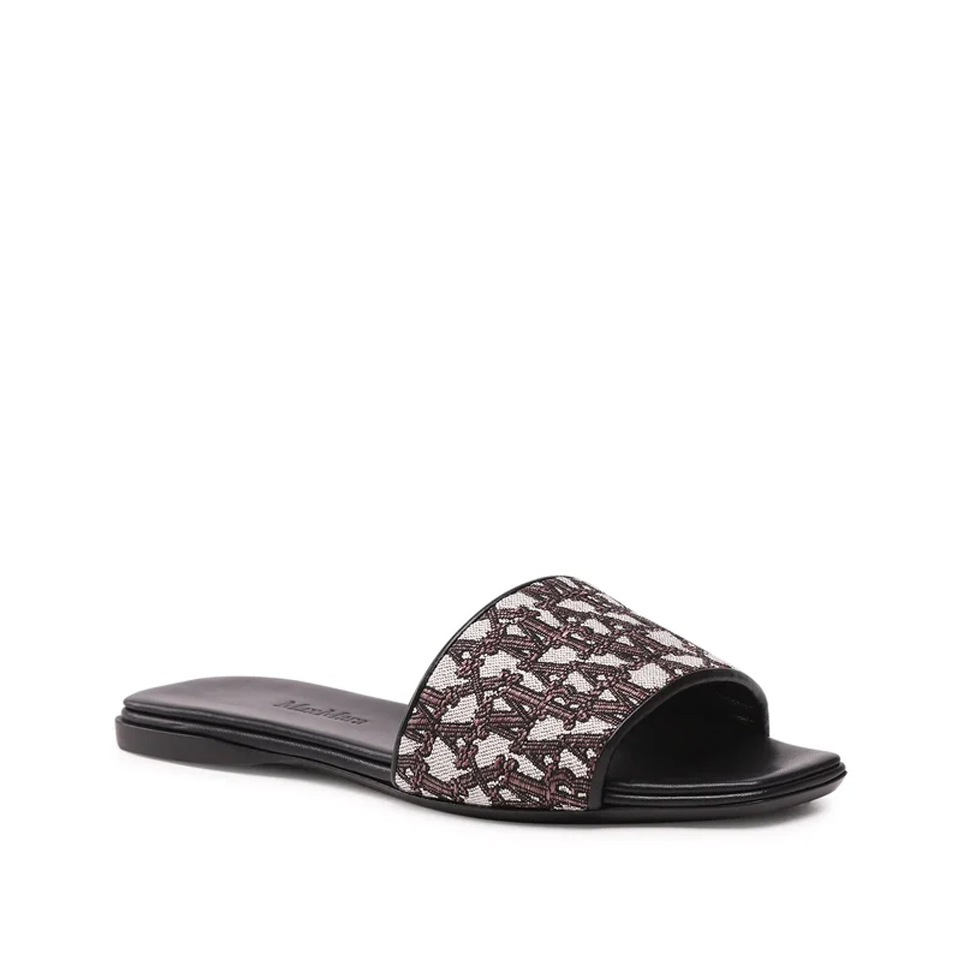 Max Mara Accessori-Max Mara Fridac Logo Slides-WOMEN SHOES-Black-Deal-Outlet-by-ARCHIVIST