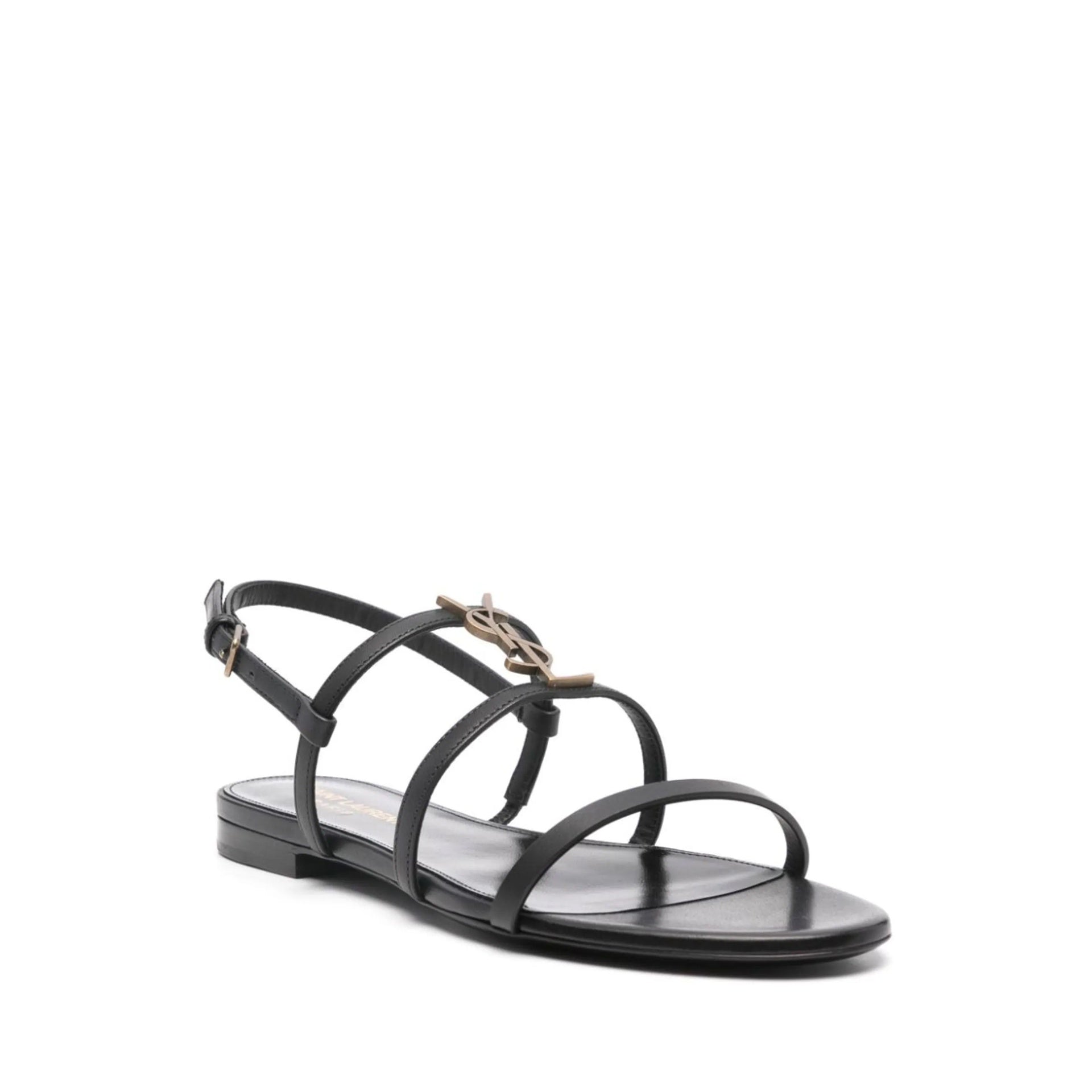 Saint Laurent New Cassandra Flat Sandals