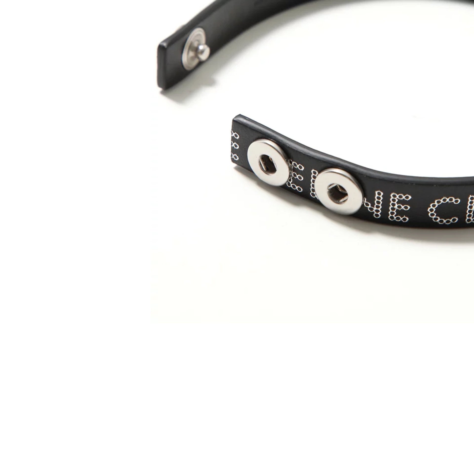 Celine Leather Logo Bracelet