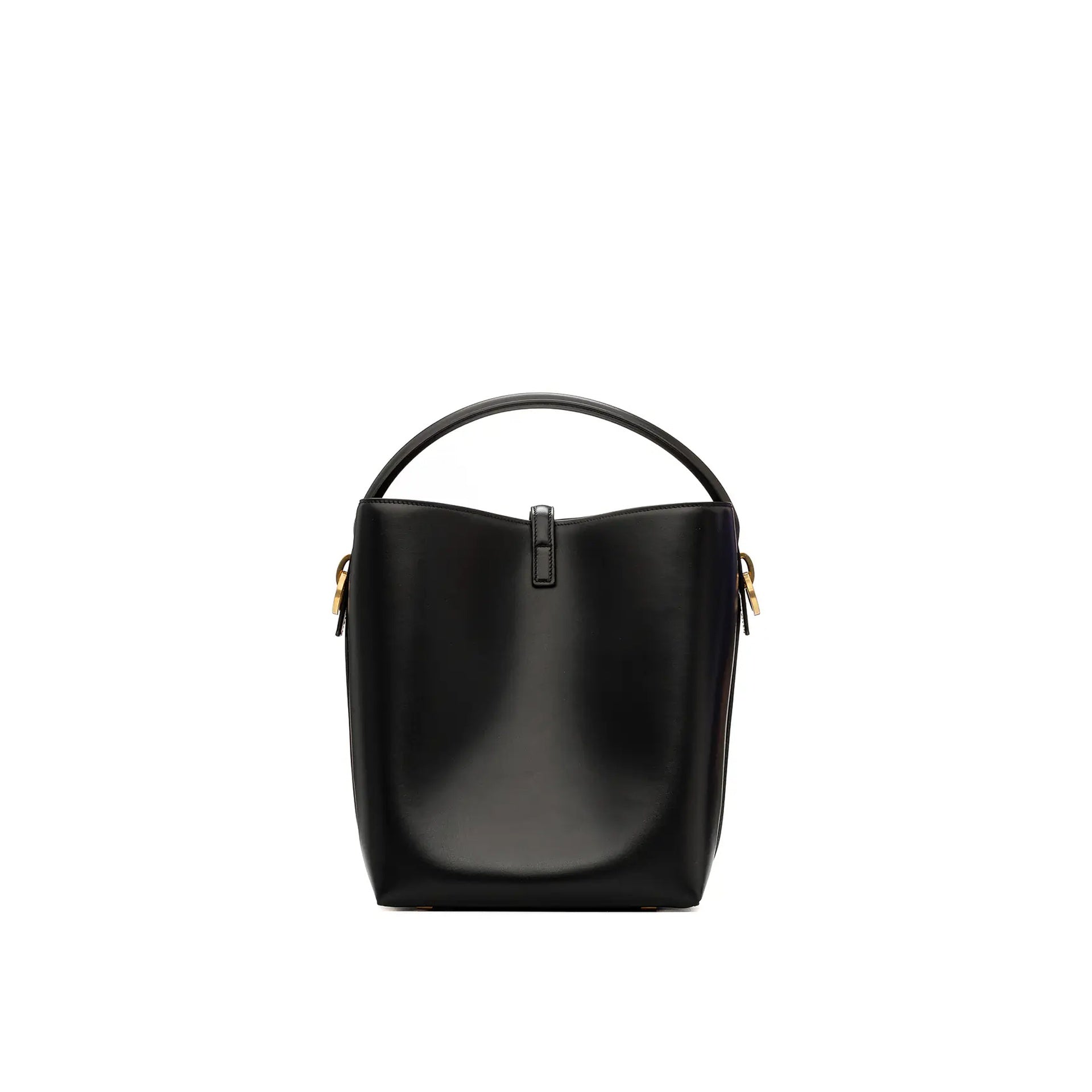 Saint Laurent-Saint Laurent Le 37 Small Leather Bucket Bag-WOMEN BAGS-Black-Deal-Outlet-by-ARCHIVIST