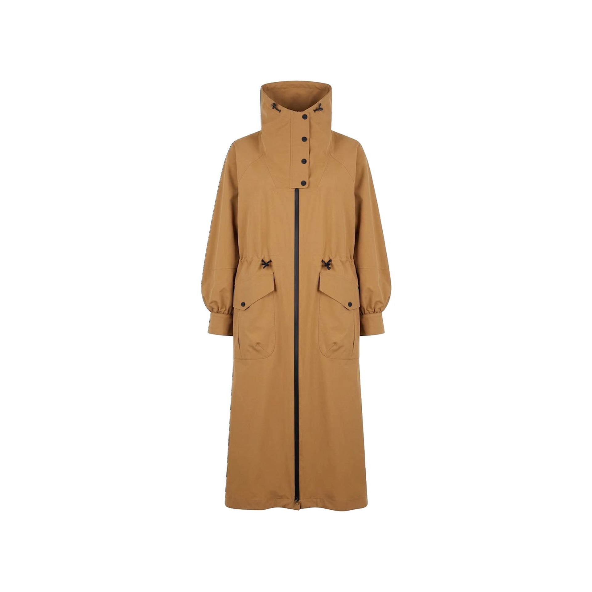 Herno Long Funnel-Neck Trench Coat - WOMEN CLOTHING - HERNO - T.Luxy
