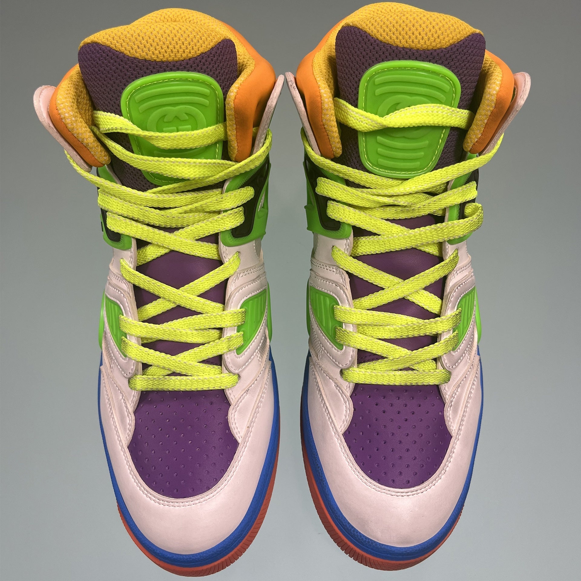 Gucci-Gucci Leather Basket Sneakers-WOMEN SHOES-Black-Deal-Outlet-by-ARCHIVIST