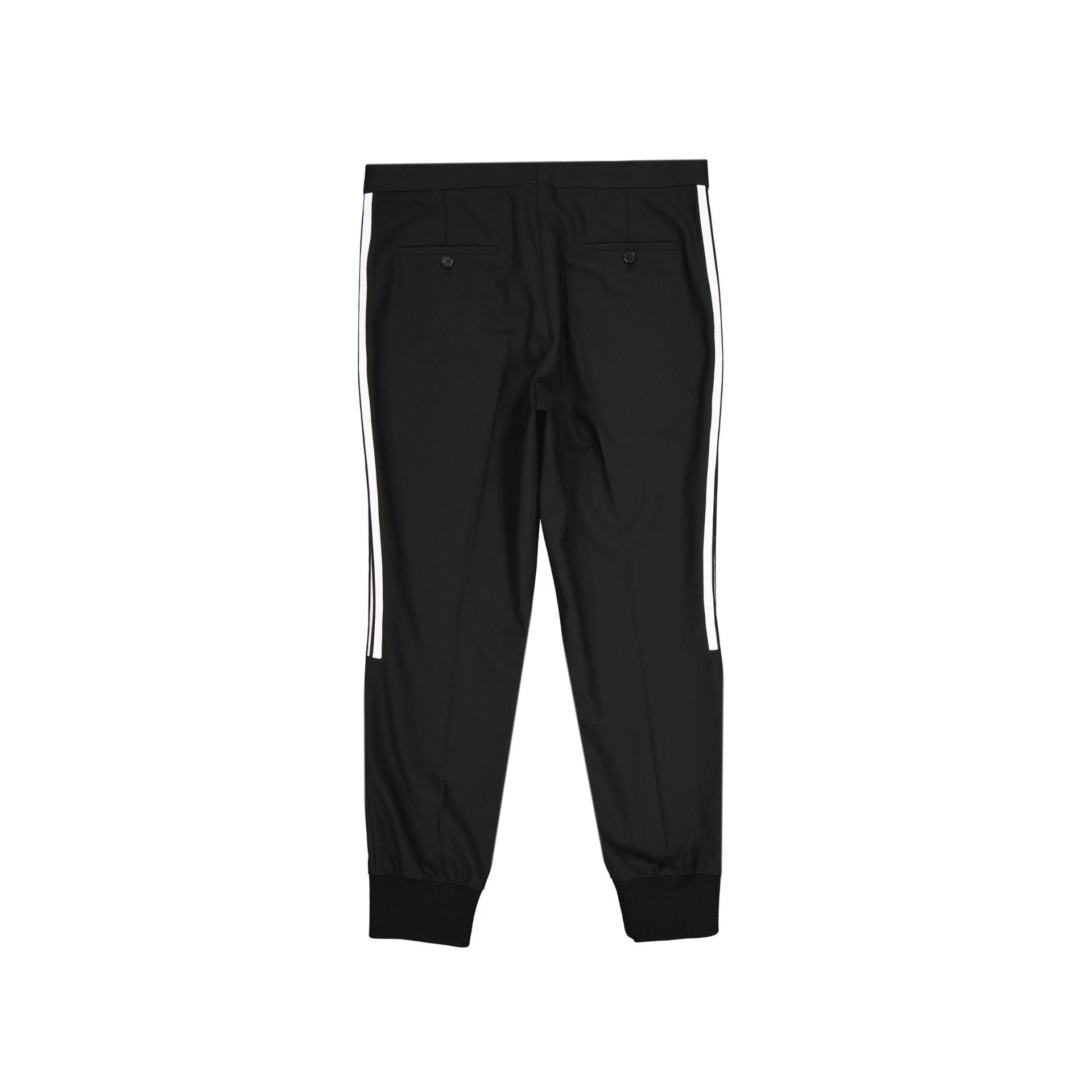 Neil Barrett-Neil Barrett Mesh Wool Pants-MEN CLOTHING-Black-Deal-Outlet-by-ARCHIVIST