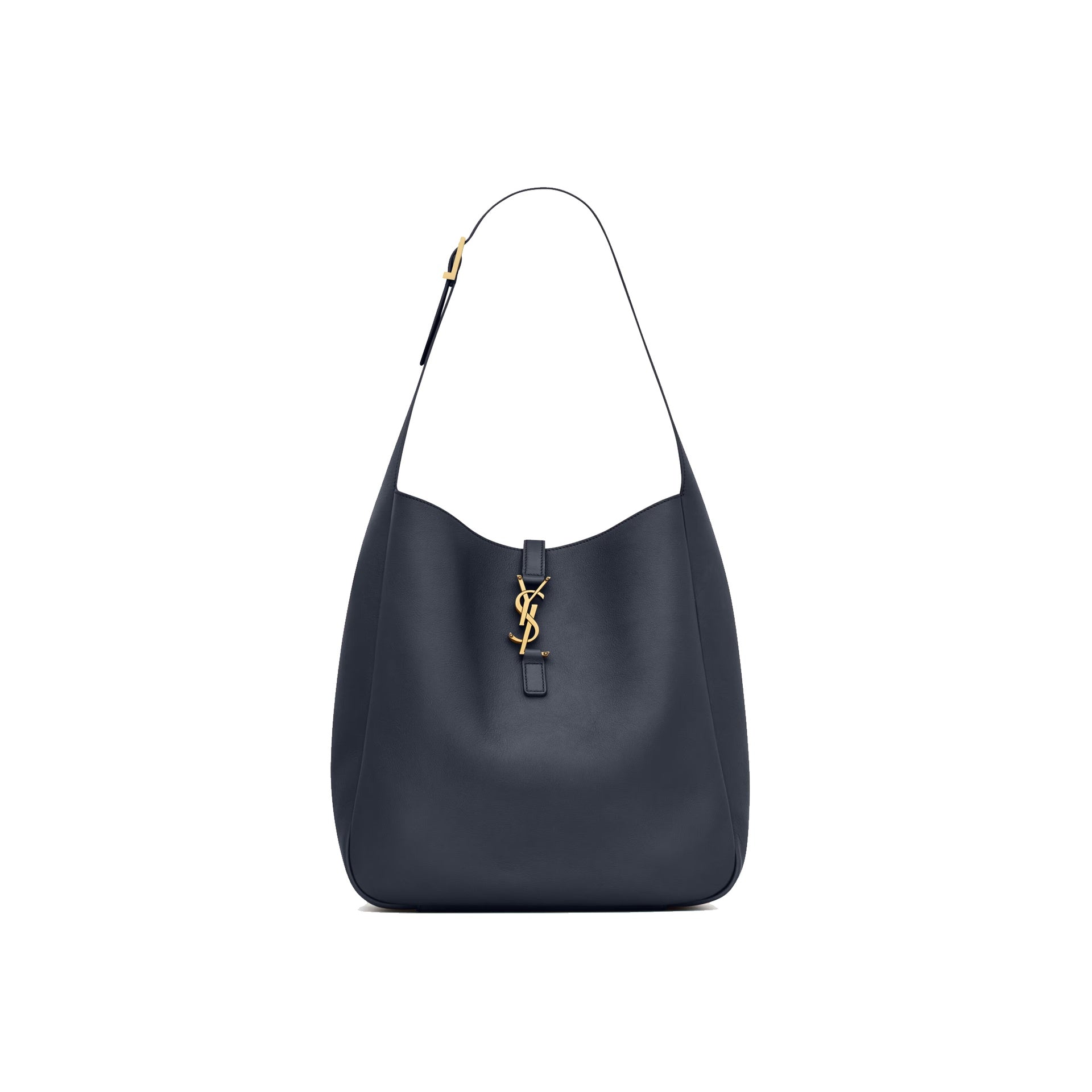 Saint Laurent-Saint Laurent Le 5 A 7 Large Shoulder Hobo Bag-WOMEN BAGS-Black-Deal-Outlet-by-ARCHIVIST