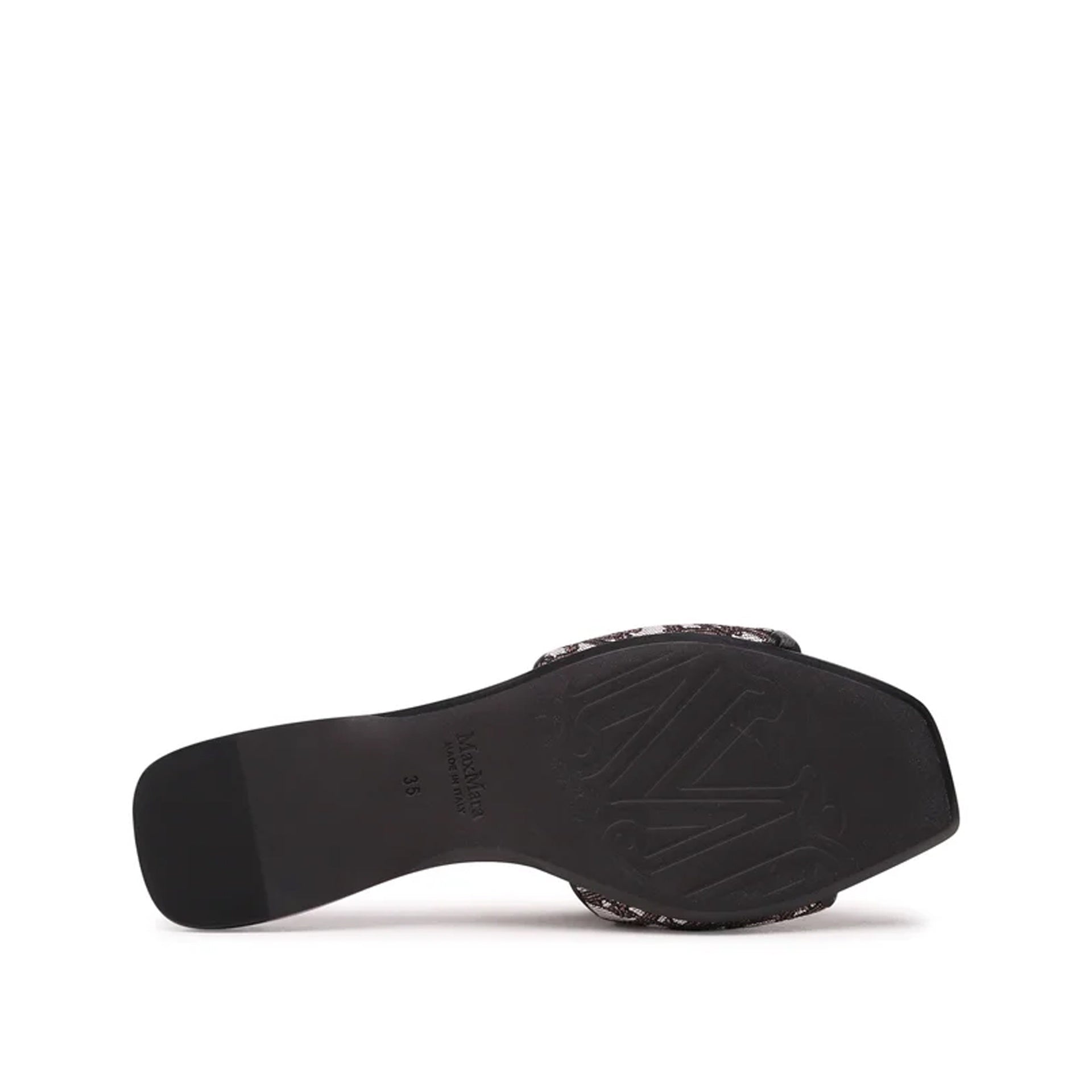 Max Mara Accessori-Max Mara Fridac Logo Slides-WOMEN SHOES-Black-Deal-Outlet-by-ARCHIVIST