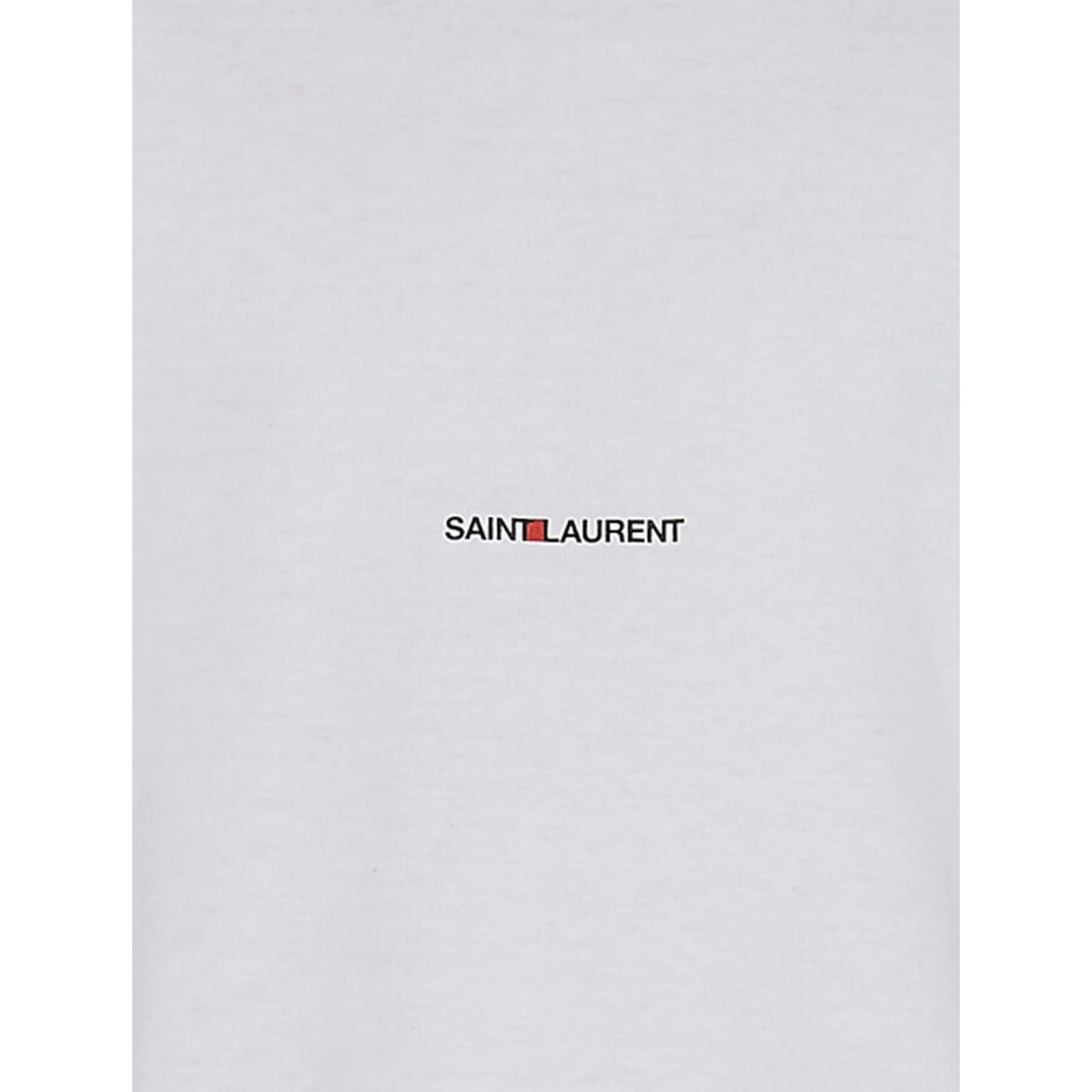 Saint Laurent-Saint Laurent Cotton Logo T-Shirt-WOMEN CLOTHING-Black-Deal-Outlet-by-ARCHIVIST