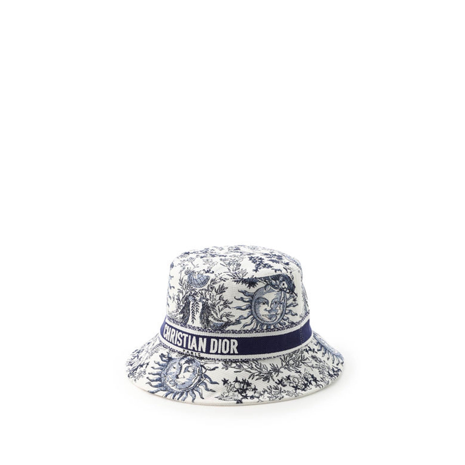 Dior D-Bobby Toile De Jouy Soleil Small Brim Bucket Hat