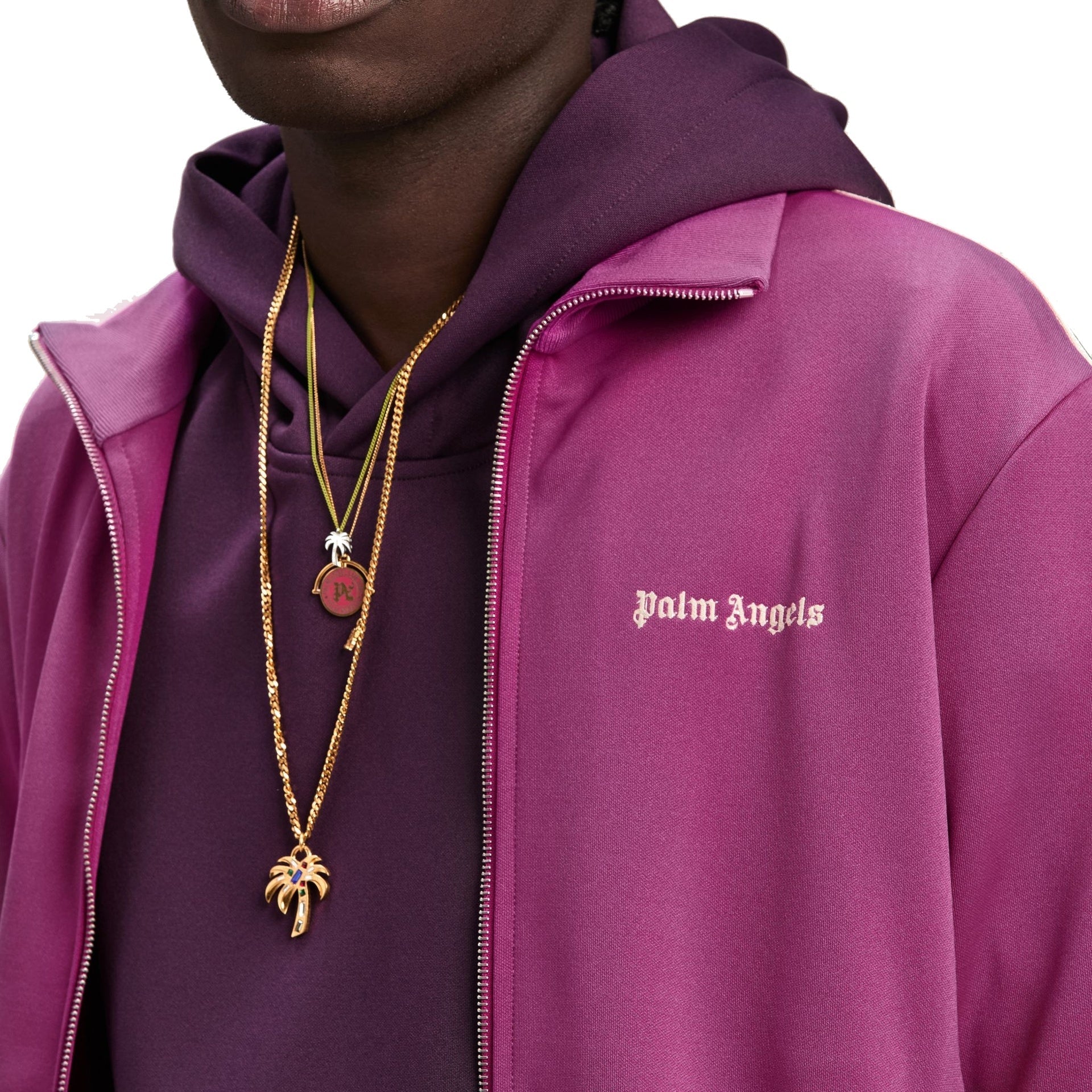 Palm Angels-Palm Angels Logo Track Sweatshirt-MEN CLOTHING-Black-Deal-Outlet-by-ARCHIVIST