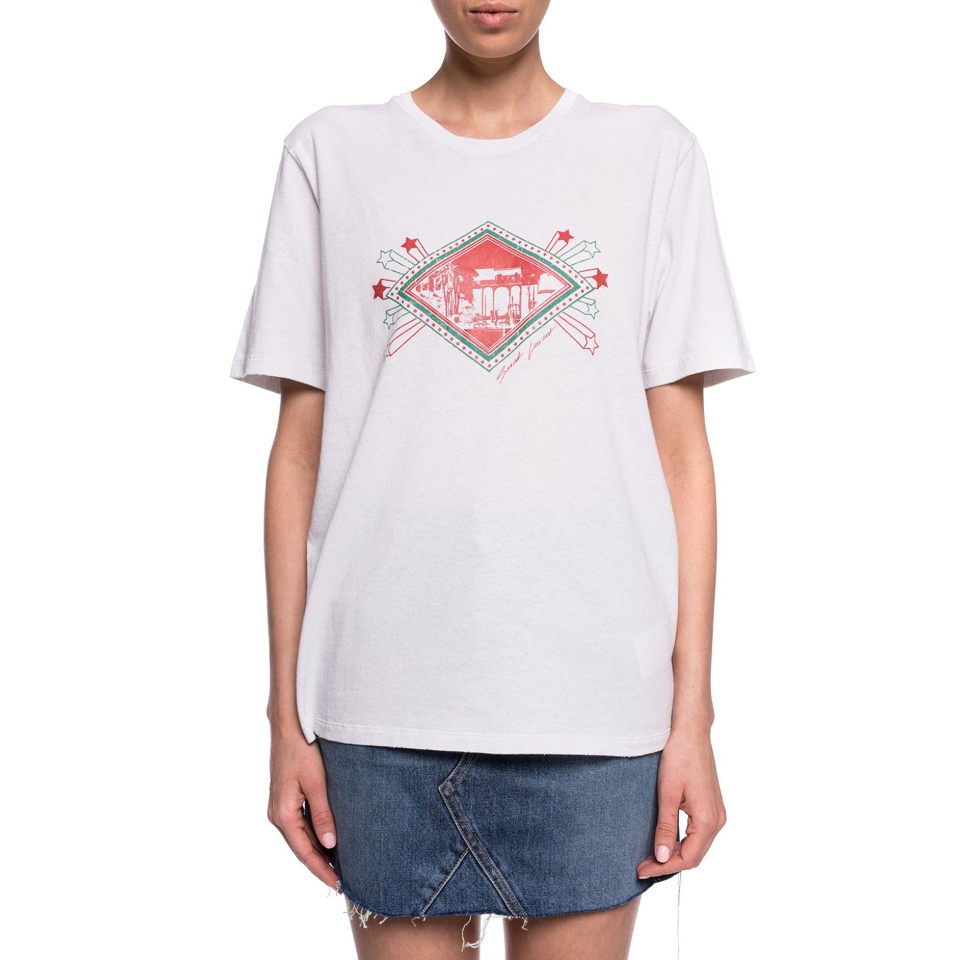 Saint Laurent Cotton Logo T-Shirt