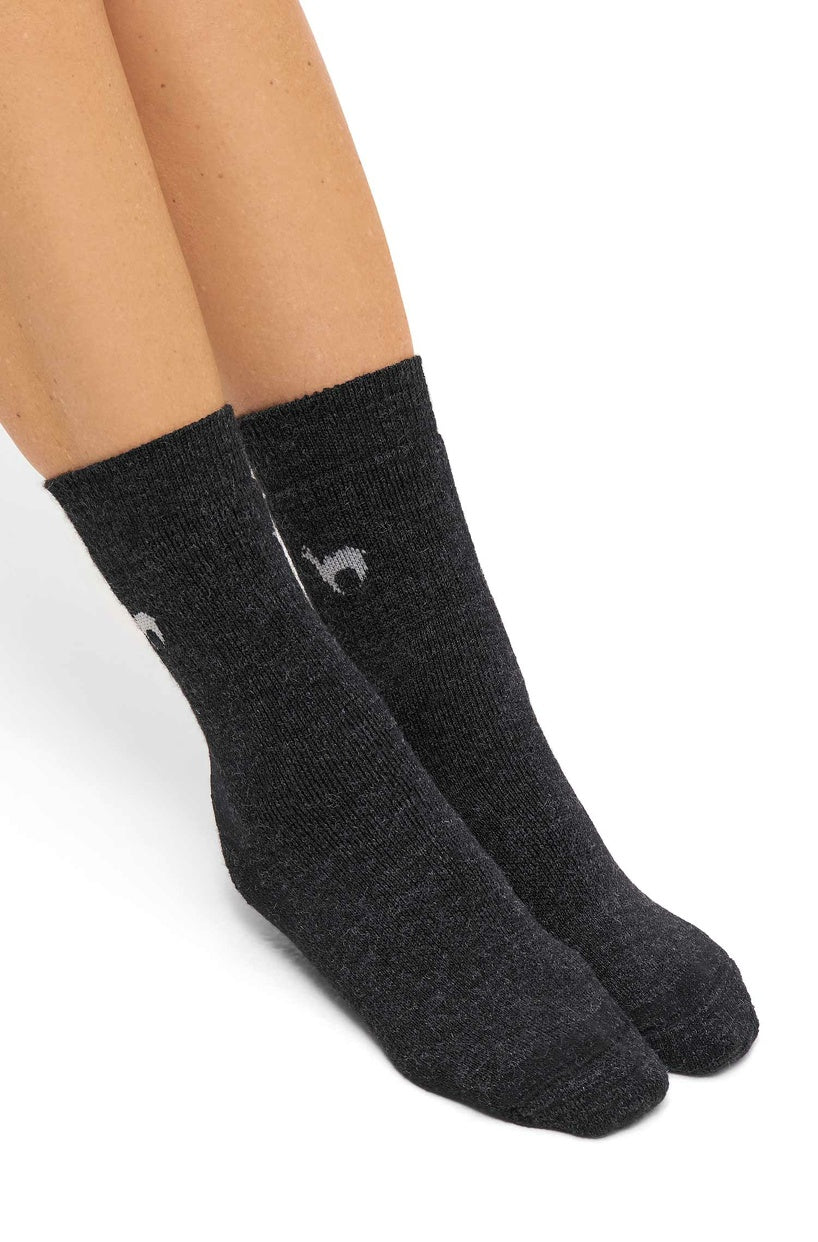 Verdancia-Apu Kuntur - Alpaka Trekking-Socken – Alpaka-Wolle-Mix-Socken-Black-Deal-Outlet-by-ARCHIVIST