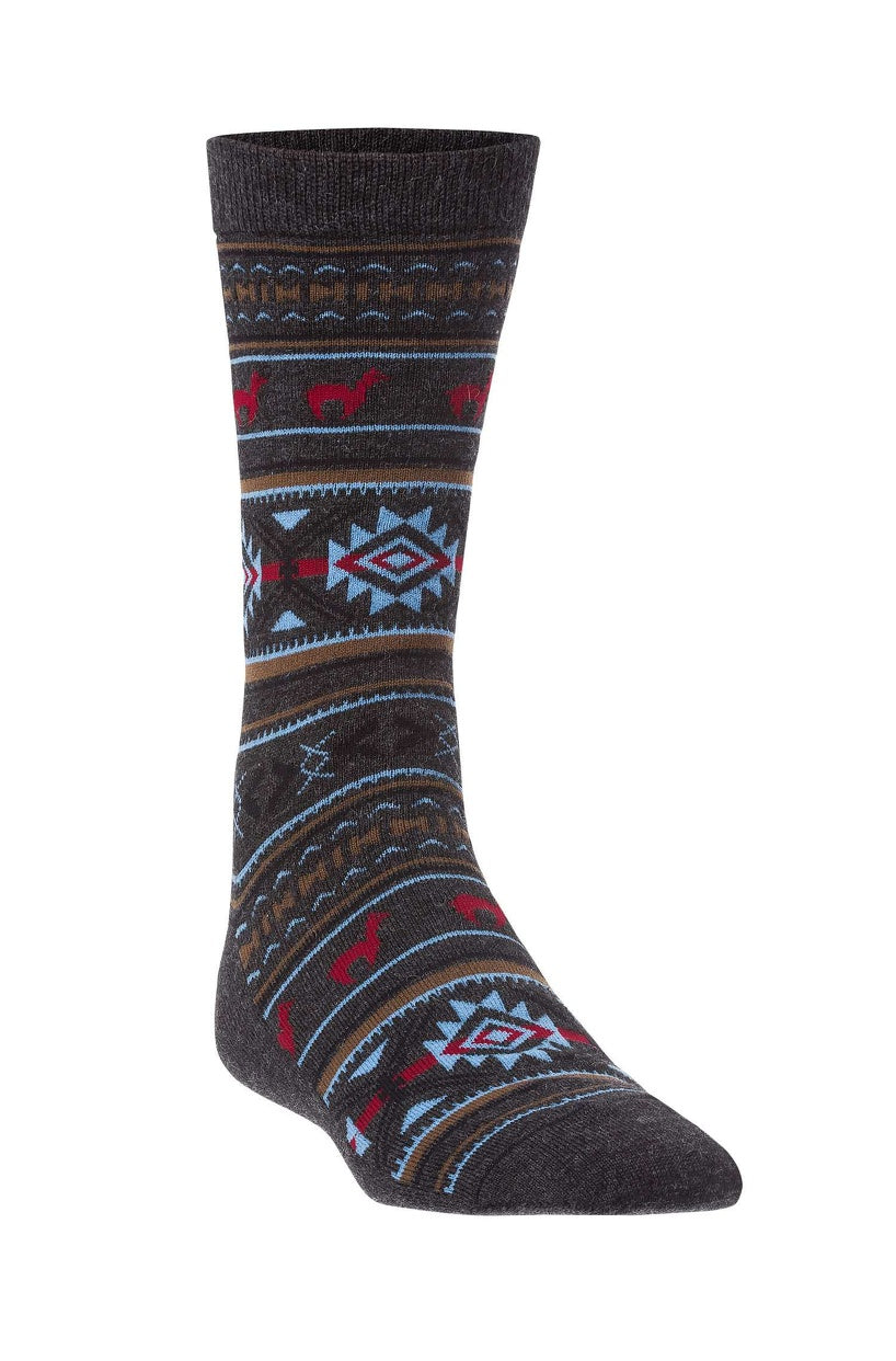Verdancia-Apu Kuntur - Alpaka Jacquard Socken - Alpaka-Mix-Socken-Black-Deal-Outlet-by-ARCHIVIST