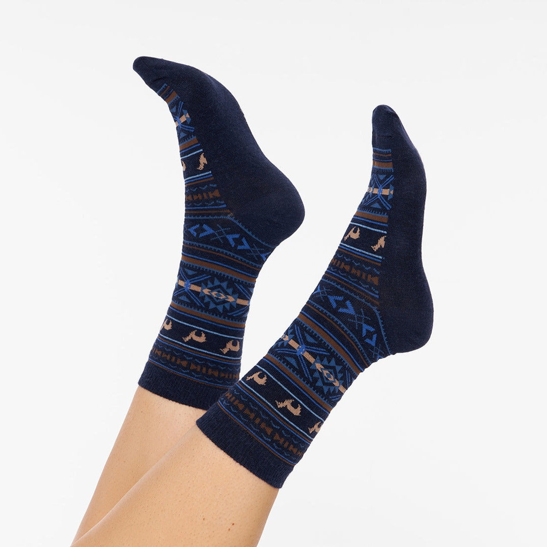 Verdancia-Apu Kuntur - Alpaka Jacquard Socken - Alpaka-Mix-Socken-Black-Deal-Outlet-by-ARCHIVIST