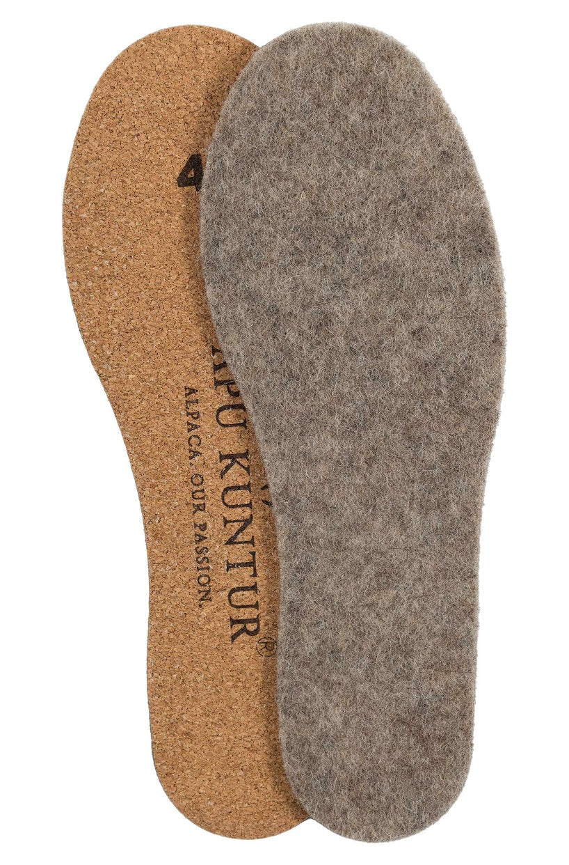 Verdancia-Apu Kuntur - Alpaka Thermosohlen - mit Kork-Einlegesohlen-Black-Deal-Outlet-by-ARCHIVIST