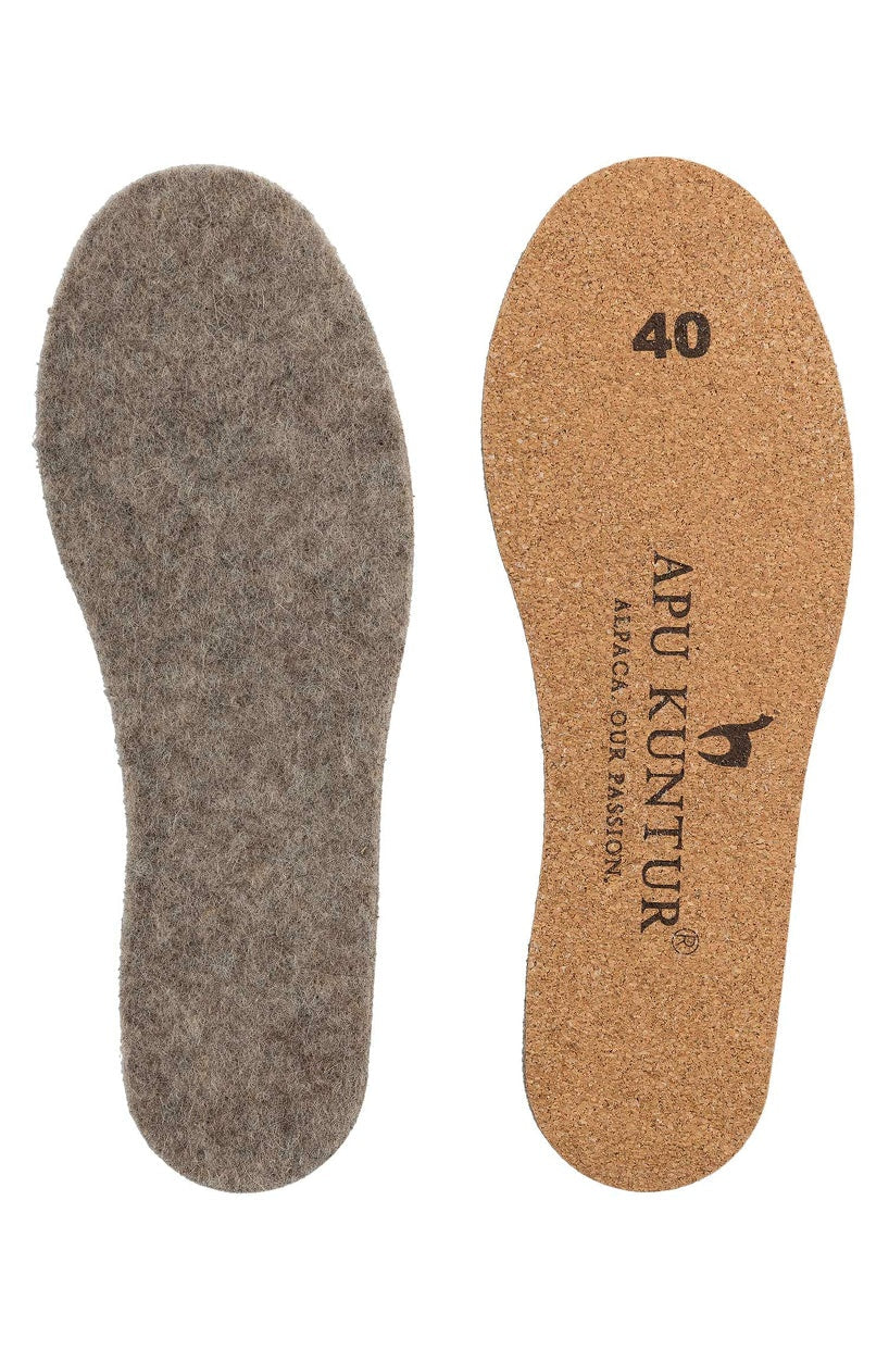 Verdancia-Apu Kuntur - Alpaka Thermosohlen - mit Kork-Einlegesohlen-Black-Deal-Outlet-by-ARCHIVIST