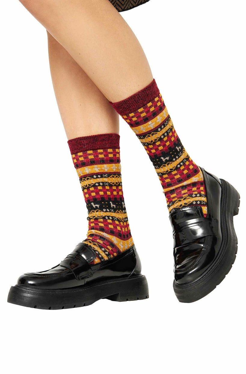 Verdancia-Apu Kuntur - Alpaka Premium Socken Candela – Wärme & Stil im Anden-Look-Socken-Black-Deal-Outlet-by-ARCHIVIST