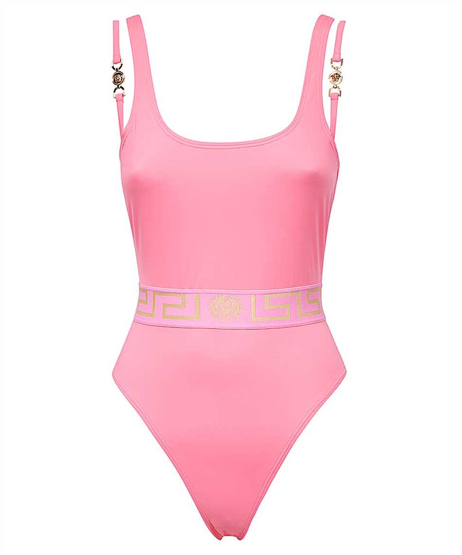 One-piece swimsuit with logo