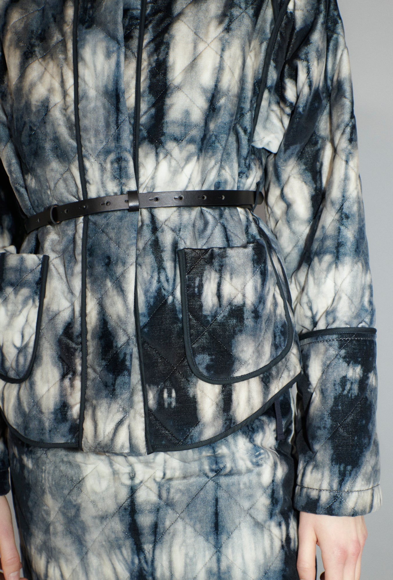 Quilted Tie-Dye Jacke, Ink
