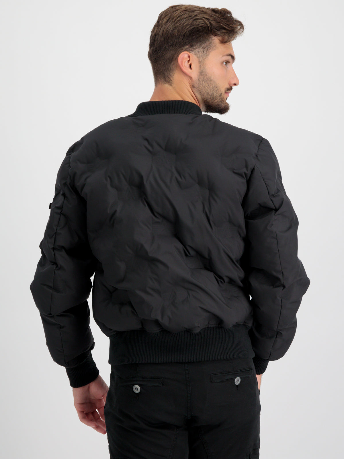 MA-1 Embroidery Logo Puffer Bomber Jacket