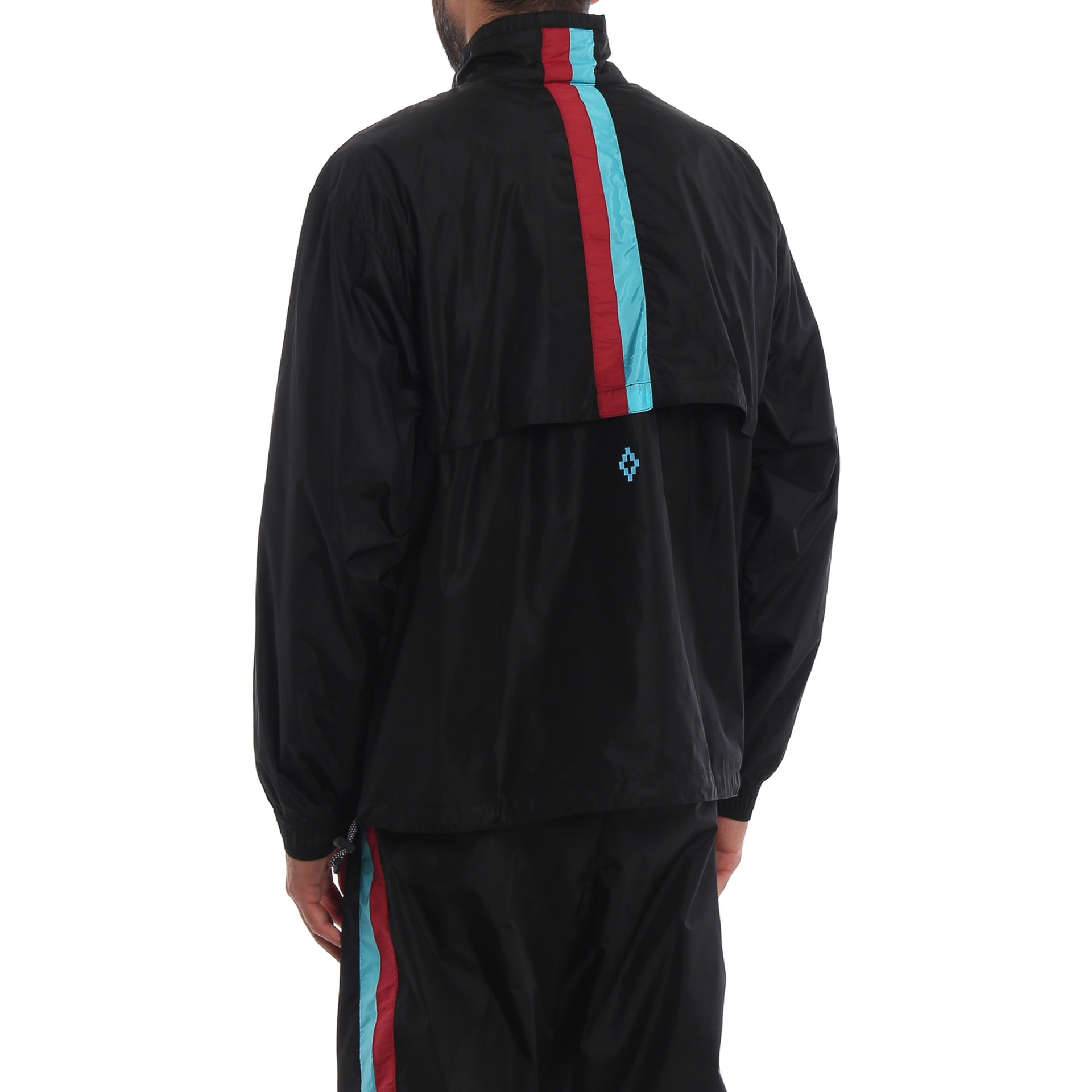 Marcelo Burlon County Of Milan-Marcelo Burlon Logo Windbreaker Jacket-MEN CLOTHING-Black-Deal-Outlet-by-ARCHIVIST