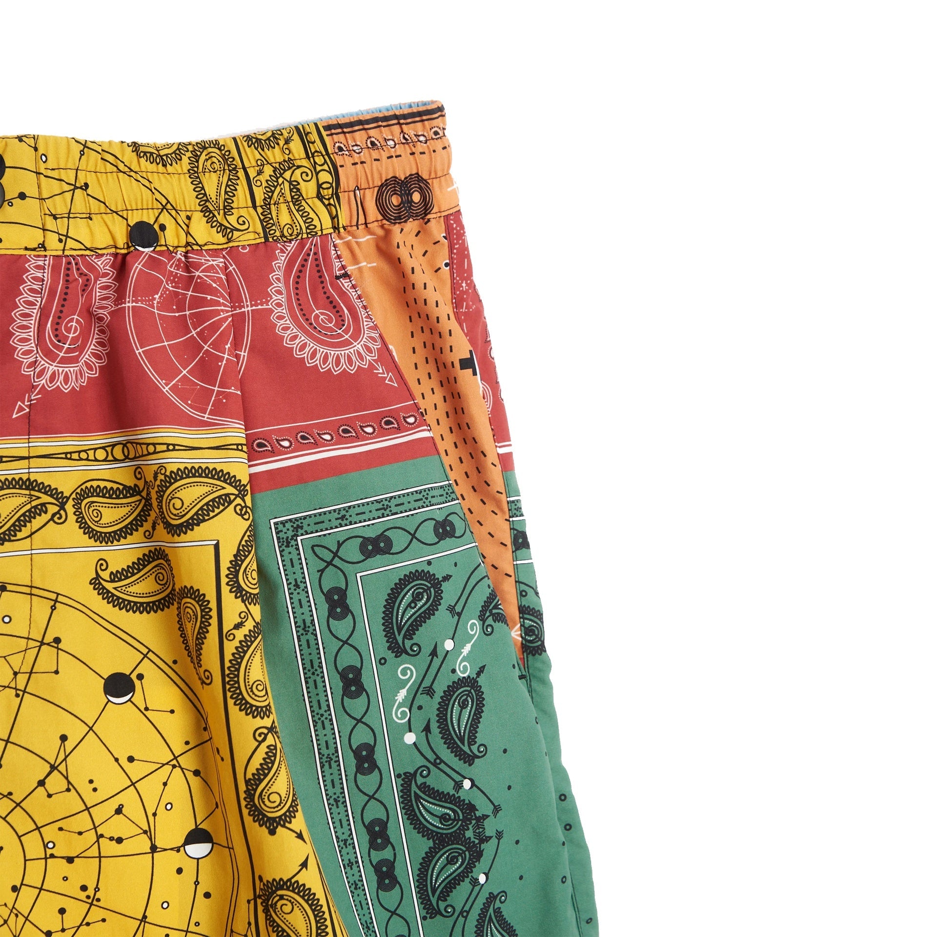 Marcelo Burlon County Of Milan-Marcelo Burlon All Over Bandana Shorts-MEN CLOTHING-Black-Deal-Outlet-by-ARCHIVIST