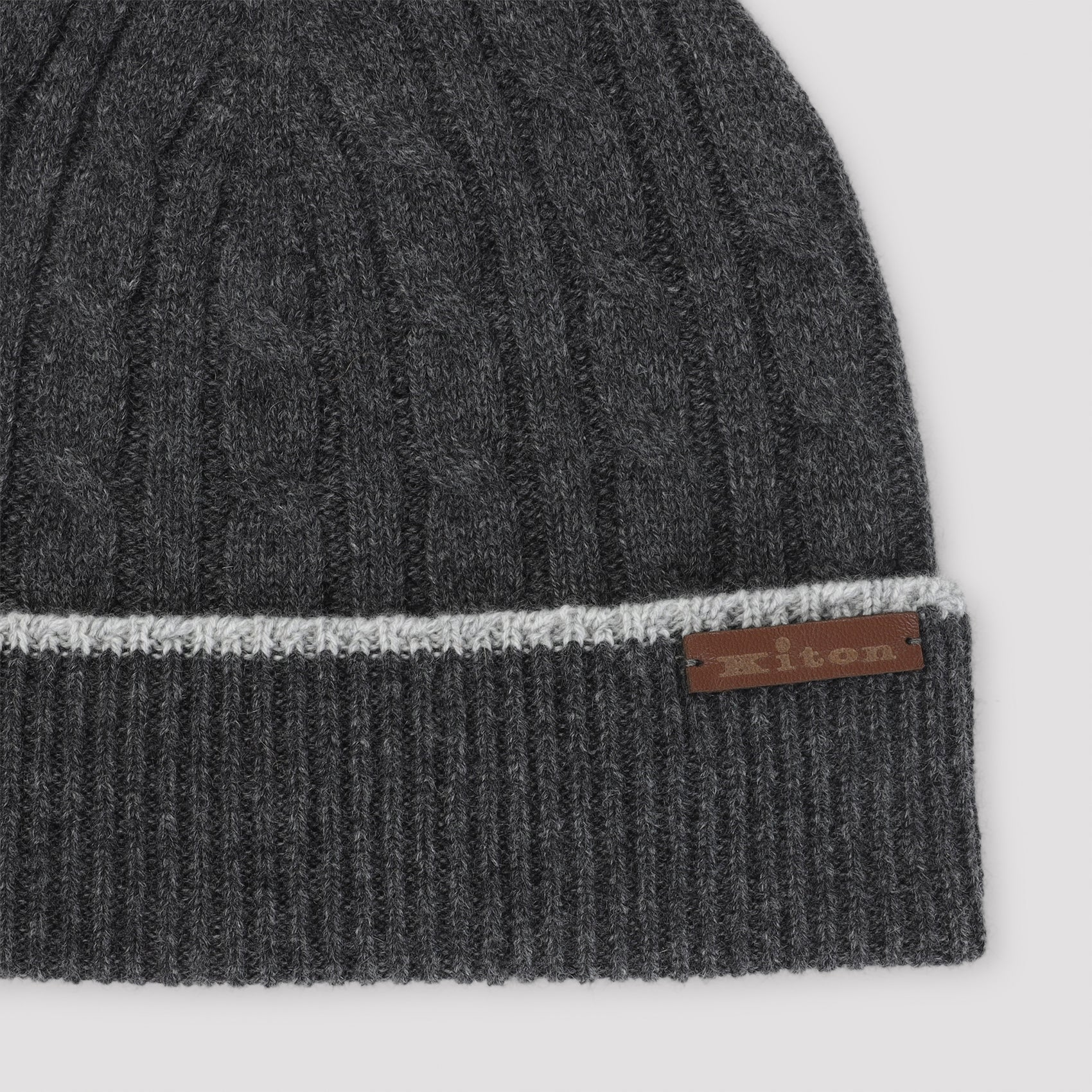Kiton Cable-Knit Beanie - MEN ACCESSORIES - KITON - T.Luxy